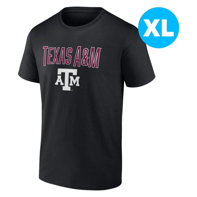 Texas A&M Team Lockup Cotton Short Sleeve Tee-Size XL