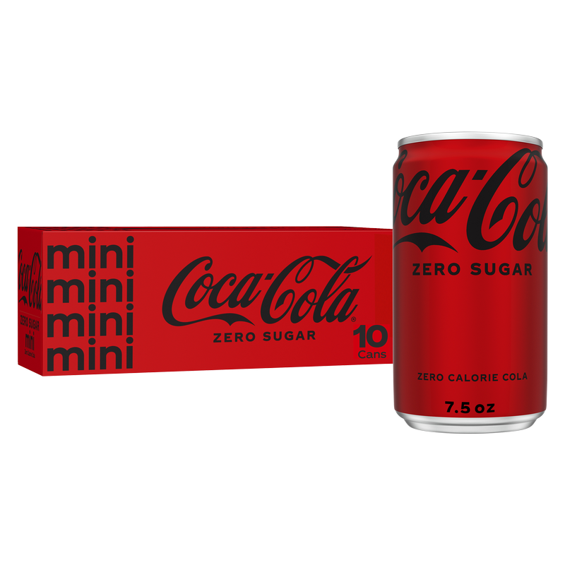 Coke Zero Mini Cans 6pk 7.5oz Can