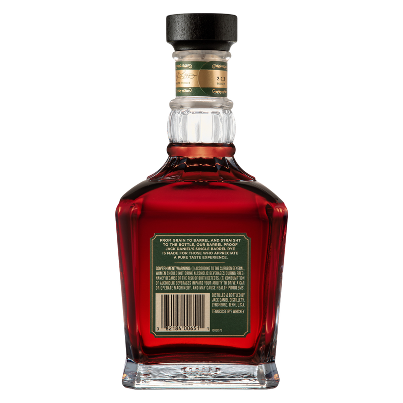 Jack Daniel's Rye Barrel Proof Whiskey