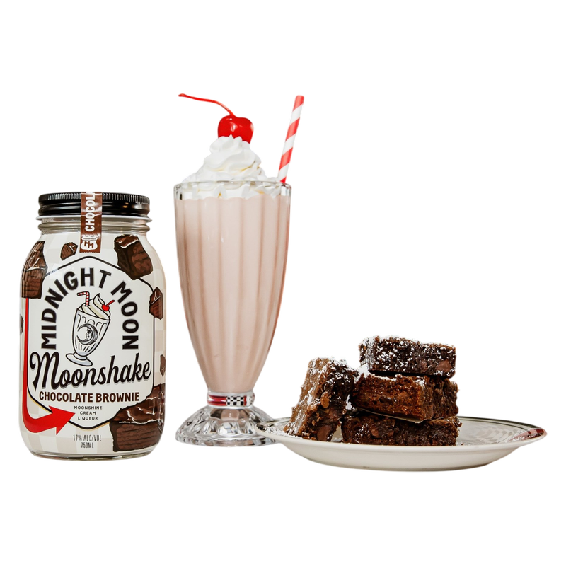 Midnight Moon Chocolate Brownie Moonshake, 50ml, 34 Proof (17% ABV)
