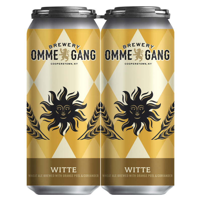 Ommegang Witte Belgian Style Wheat Ale 4pk 16oz Can 5.2% ABV