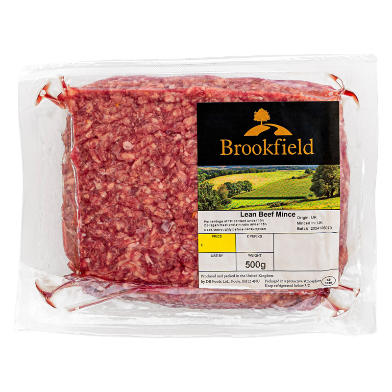 Reduced - Brookfield Farm Lean Beef Mince, 500g