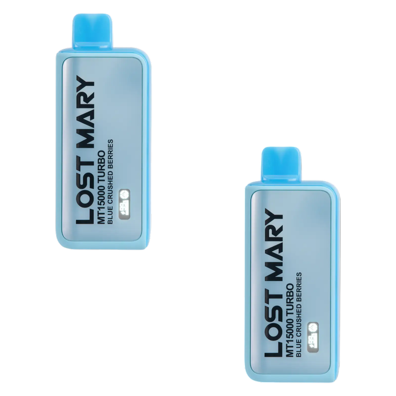 2 Lost Mary Blue Crushed Berries MT15000 Turbo Disposable Vape 15,000 Puffs
