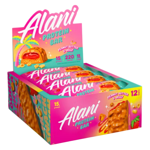 Alani Protein Bar Peanut Butter & Jelly 12 ct