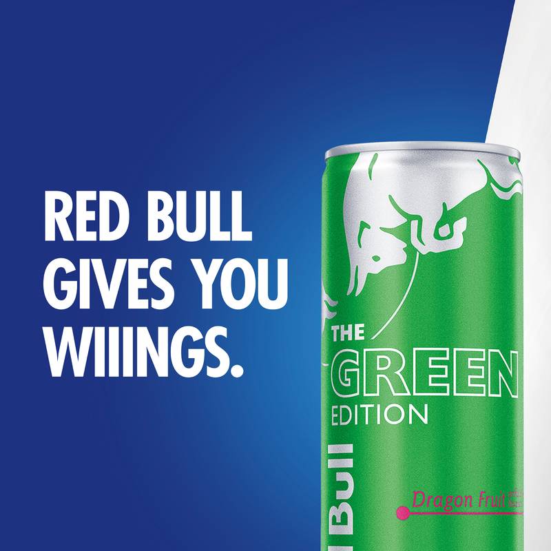 Red Bull Energy Drink The Green Edition Dragon Fruit 24pk 8.4oz Can
