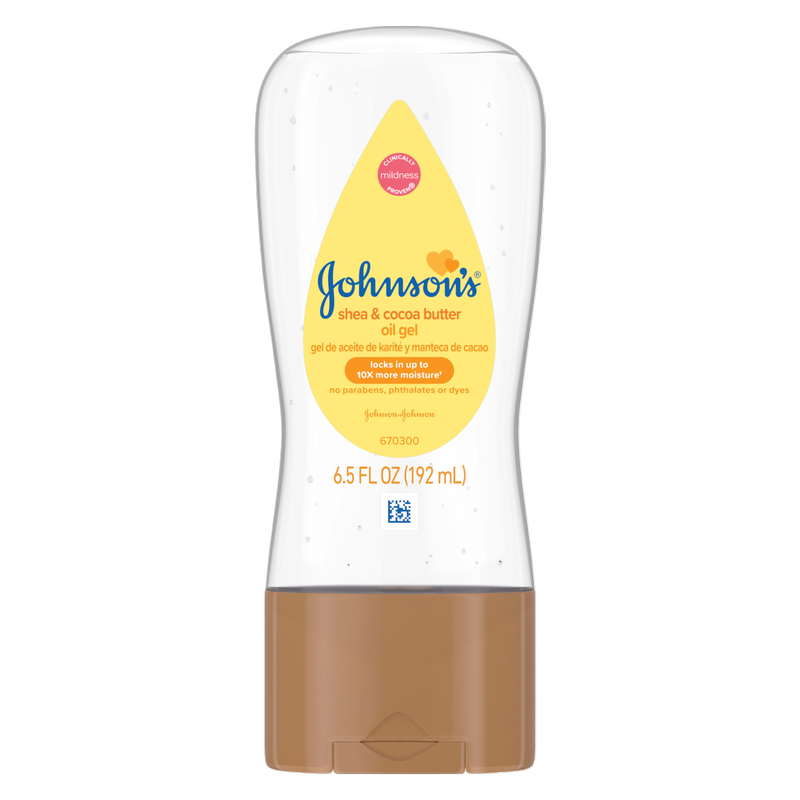 Johnson's Baby Shea and Cocoa Butter Oil Gel 6.5oz