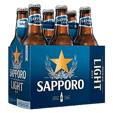 Sapporo Light 6pk 12oz Btl