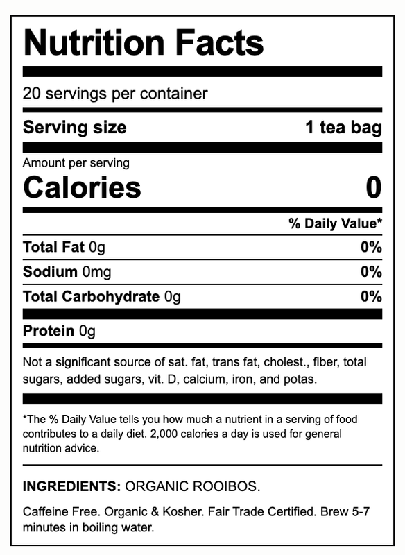Equal Exchange Organic Rooibos Herbal Tea 20ct