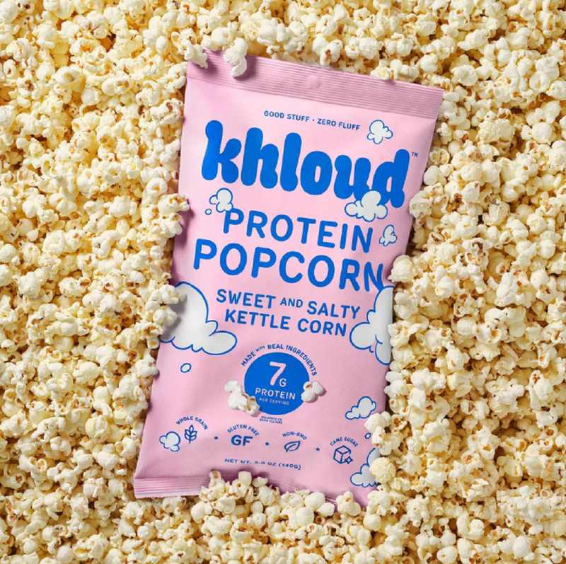 Khloud Protein Popcorn – Sweet and Salty Kettle Corn, 5oz