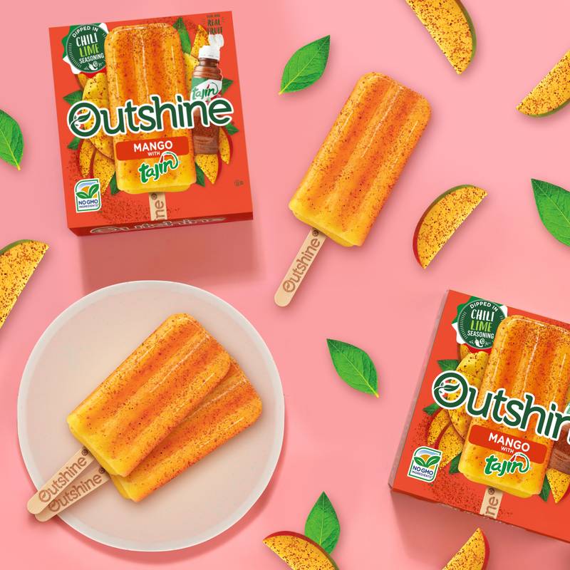 Outshine Mango Tajin Frozen Fruit Bars, 6ct