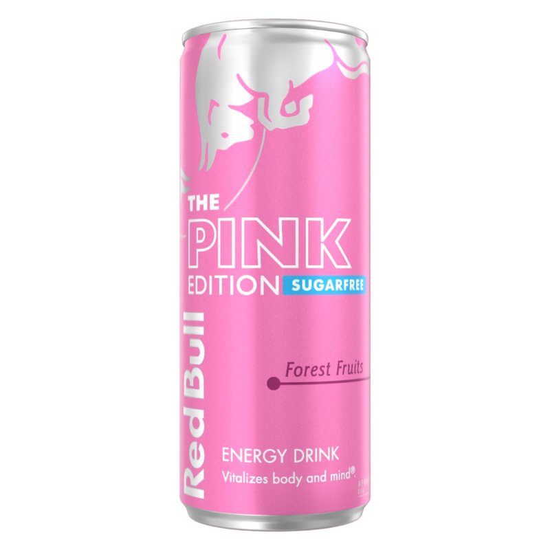 Red Bull Energy Drink Sugar Free Pink Edition Forest Fruits, 250ml