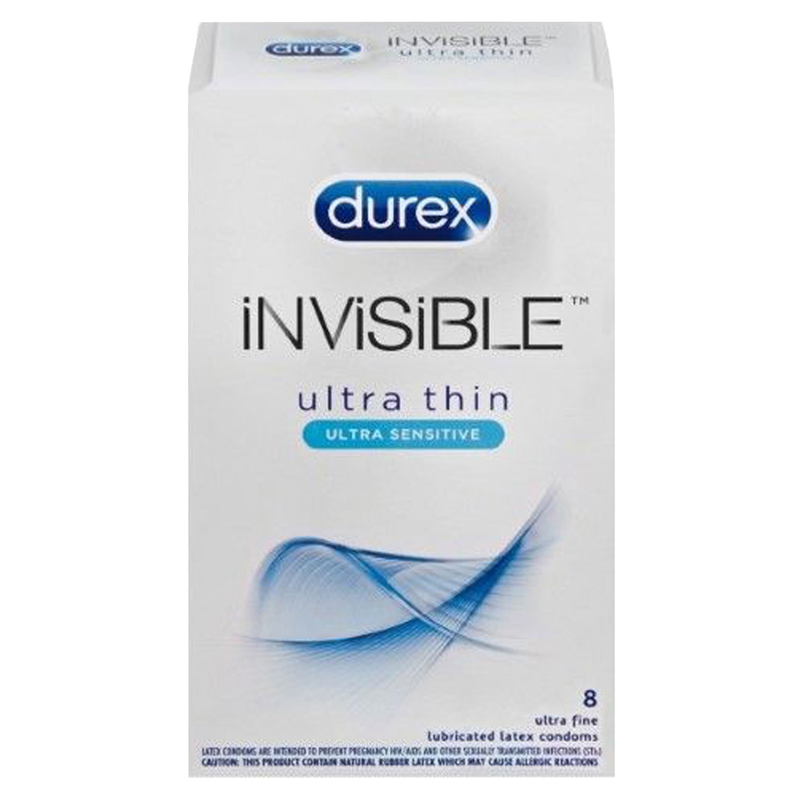 Durex Invisible Condoms 8ct