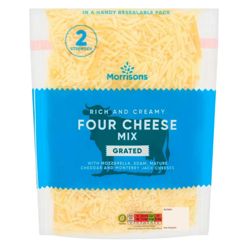 Morrisons Four Cheese Grated Mix, 250g