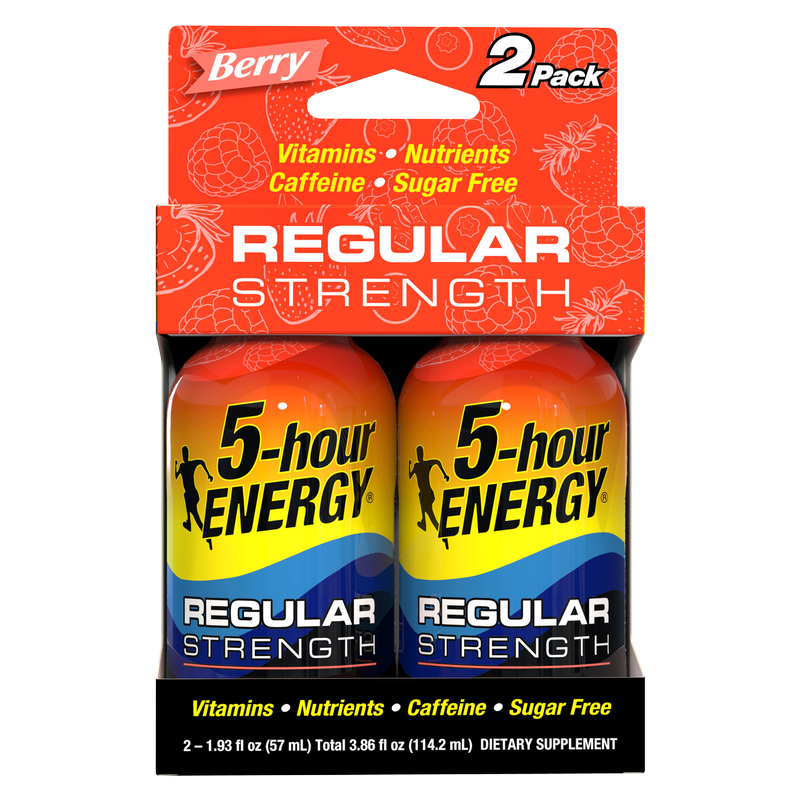 5-hour ENERGY Shot Regular Strength Berry 1.93oz 2pk