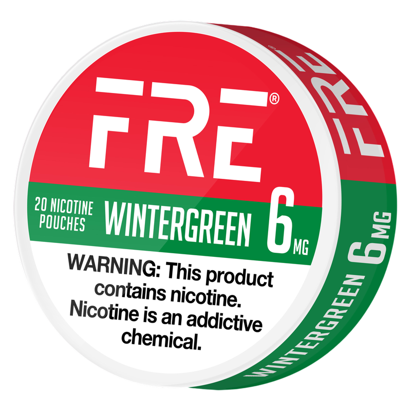 FRE Wintergreen Nicotine Pouches 6mg 20ct Tin