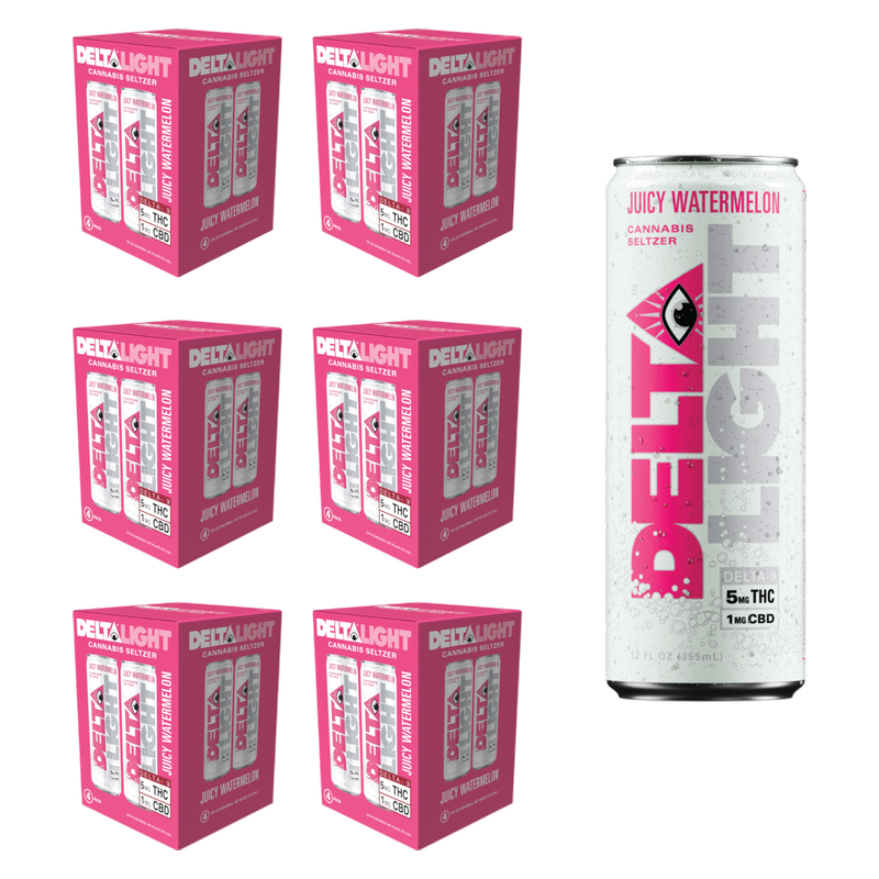 Delta Light 5mg THC Juicy Watermelon Seltzer 24pk 12oz Can