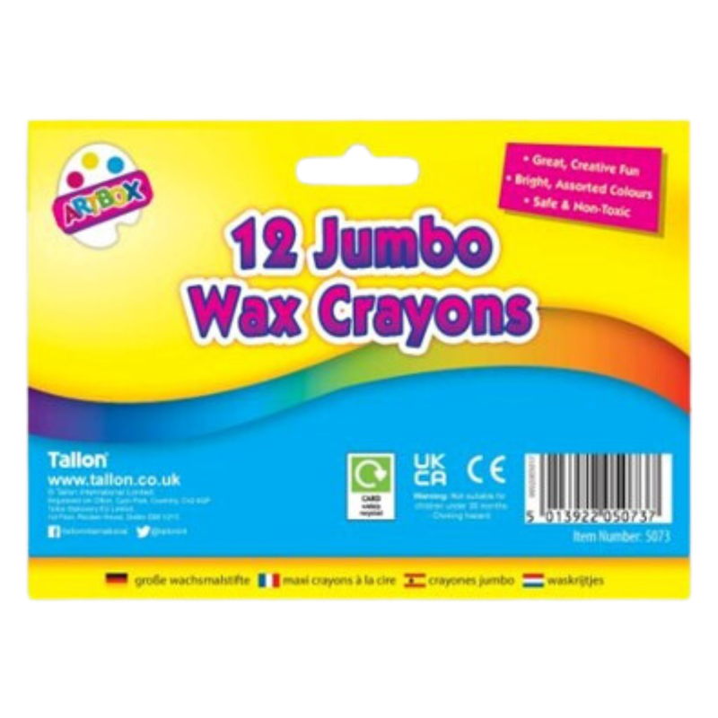 Tallon Jumbo Wax Crayons, 12pcs