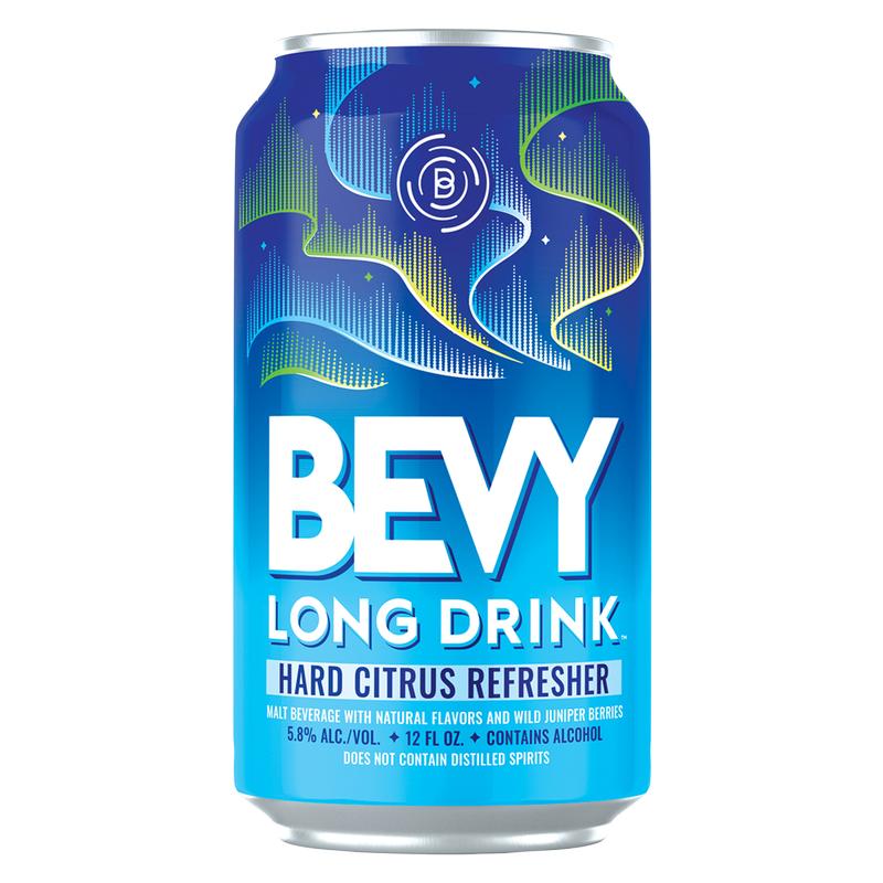 Bevy Long Drink Hard Sparkling Variety Pack Refresher, Cocktail Inspired 12pk 12oz Can 5.8% ABV