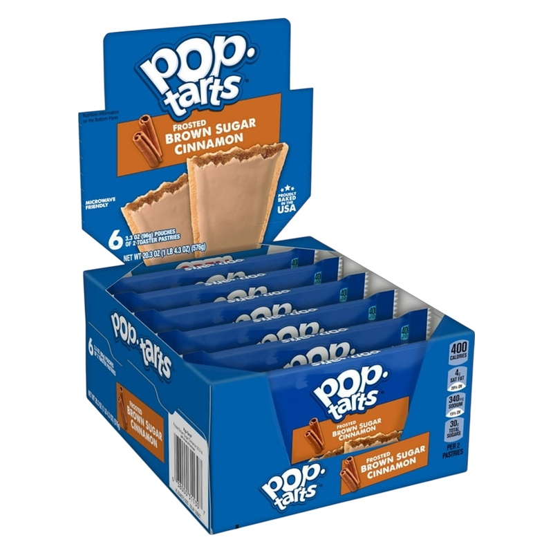 Pop-Tarts Frosted Brown Sugar Cinnamon Toaster Pastries 2ct 6 CT