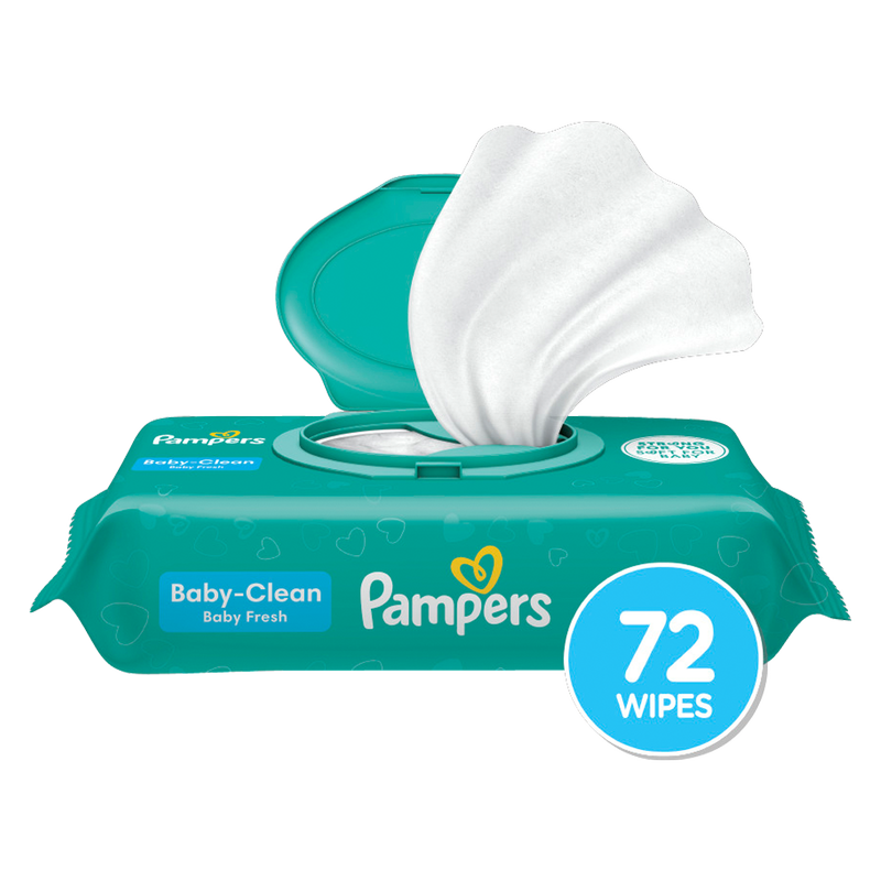 Pampers Baby Wipes Baby Fresh Scent 1X Pop-Top 72ct
