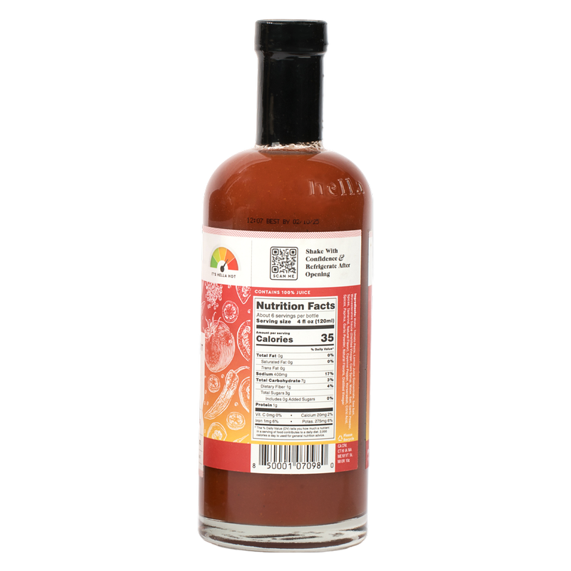 Hella Cocktail Co. Nashville Hot Bloody Mary Mix 25.4oz Btl