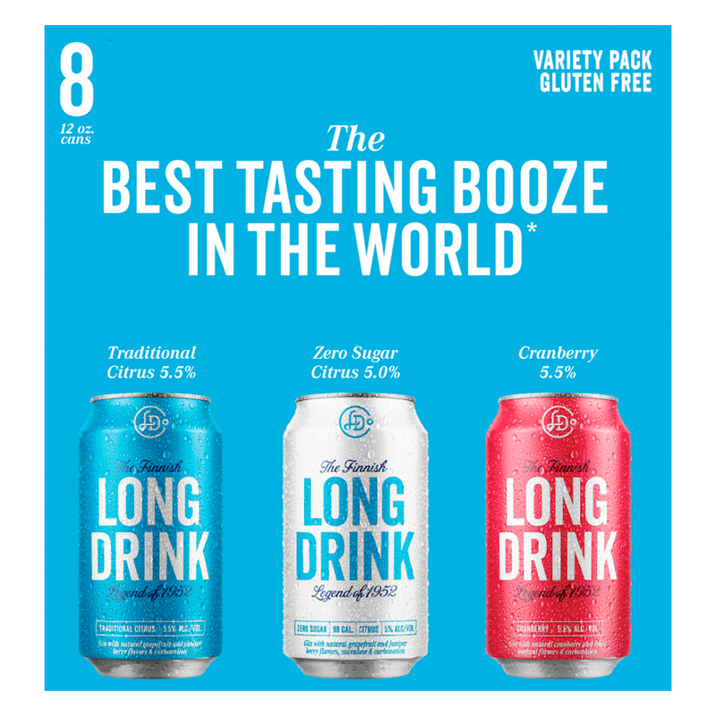 Long Drink Red White and Blue Variety Pack 8pk 12oz cans