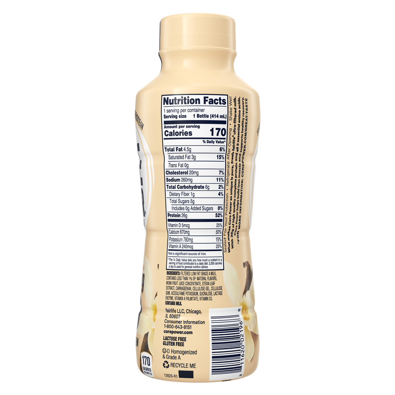 Core Power Vanilla Protein Milkshake 26G 14oz