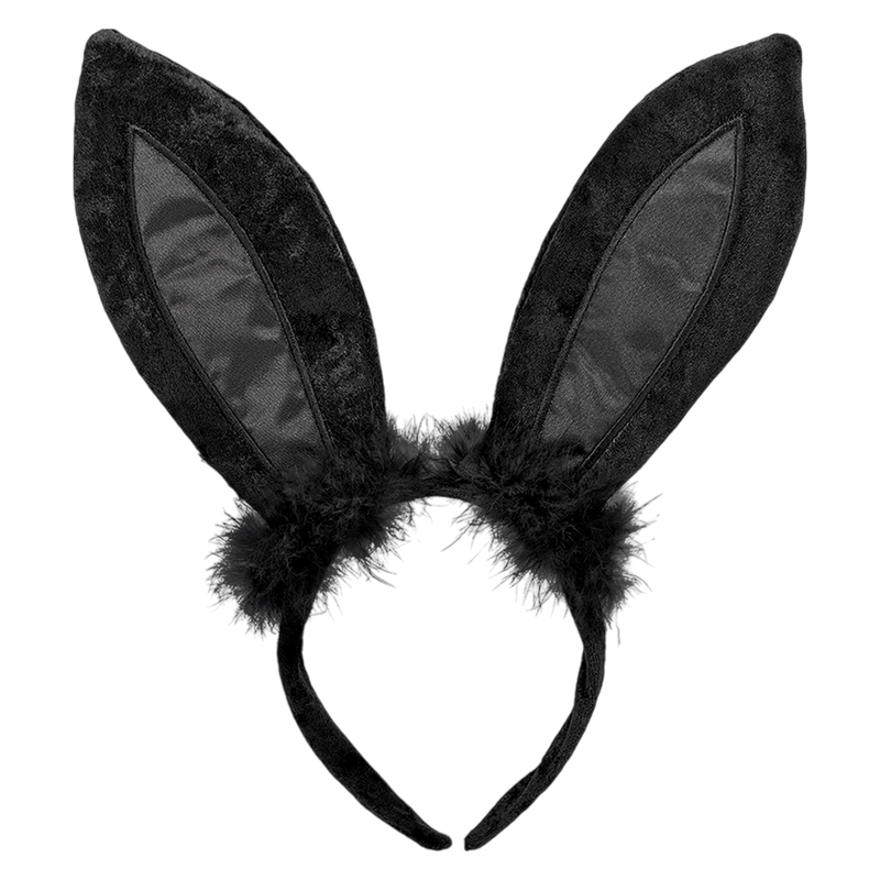 Black Bunny Ears Headband