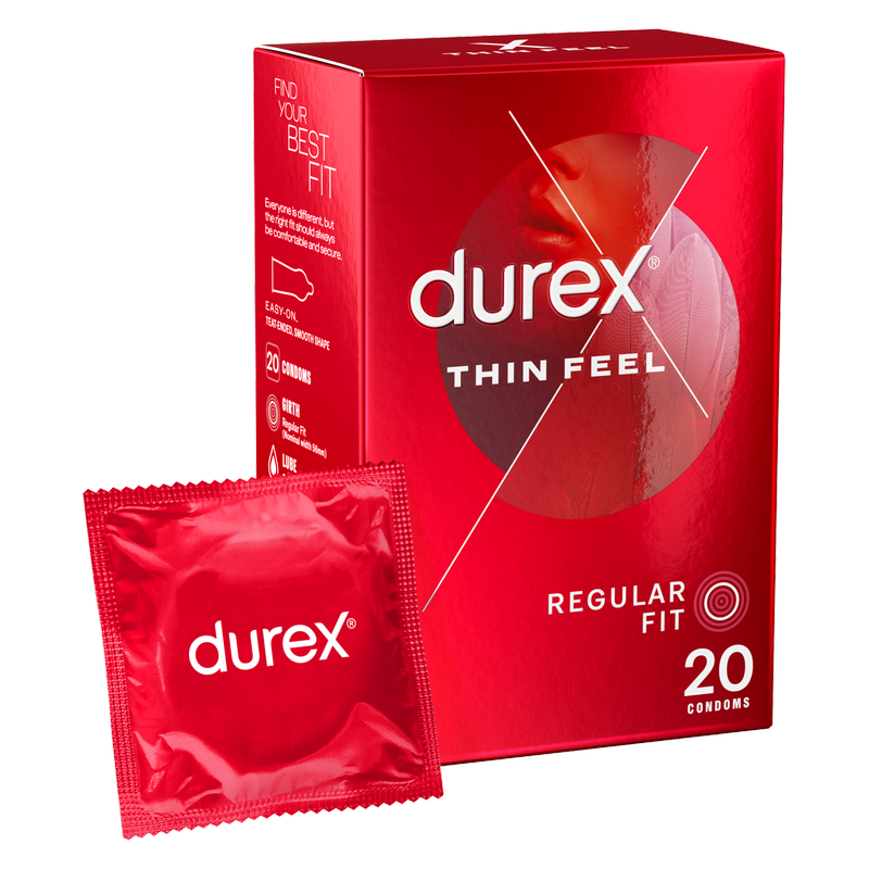 Durex Thin Feel Condoms, 20pcs