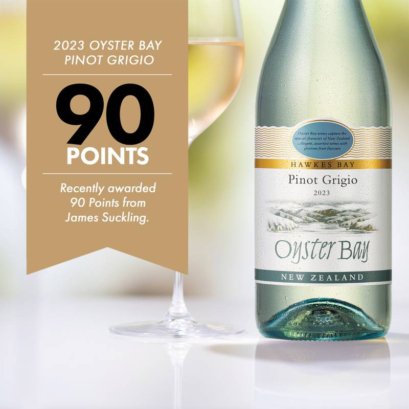 Oyster Bay Pinot Grigio White Wine 750ml Btl 12.5% ABV