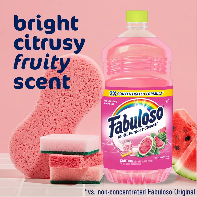 Fabuloso Multi-Purpose Cleaner, Watermelon Scent, 33.8 fl oz