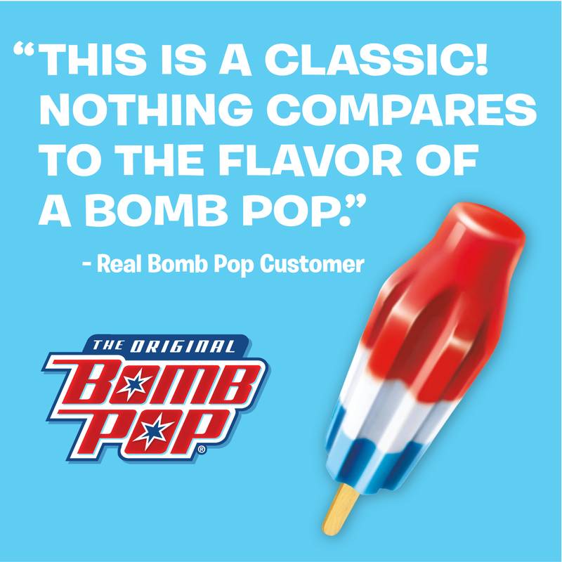 Bomb Pop Original Ice Pops 12ct
