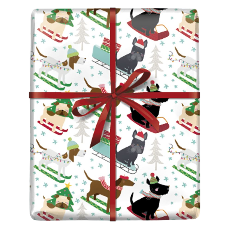 Doggin Down the Hill Wrapping Paper