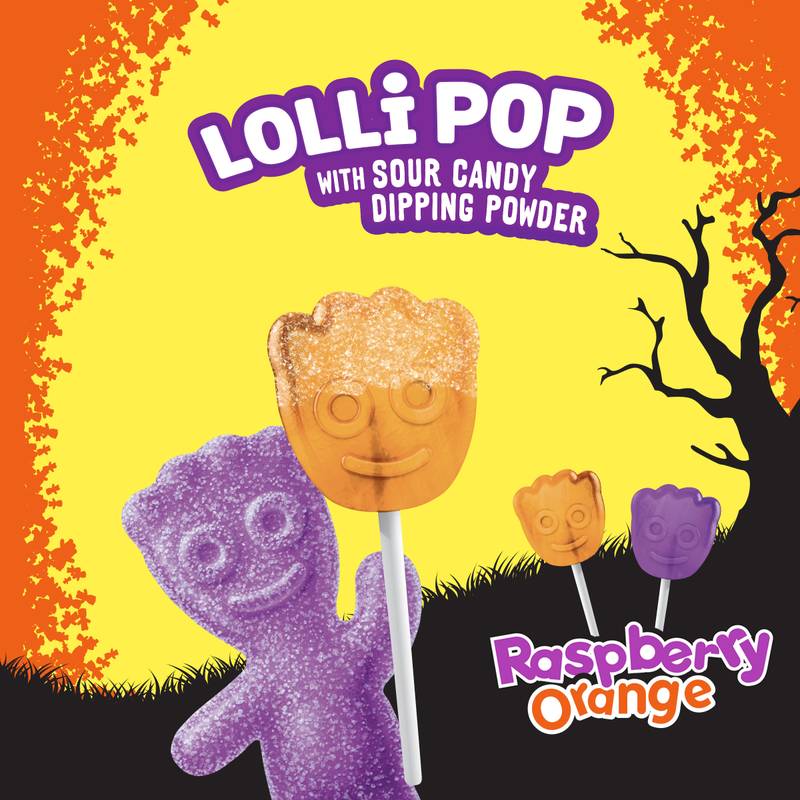 Sour Patch Kids Rasperry and Orange Lollipops Bag 10.5oz