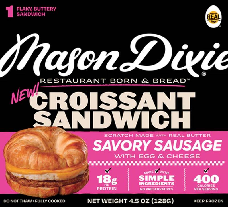 Mason Dixie Croissant Sandwich with Sausage, Egg & Cheese 1CT