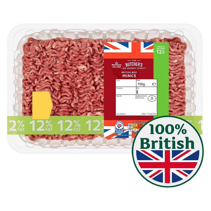Morrisons British Beef 12% Mince, 750g
