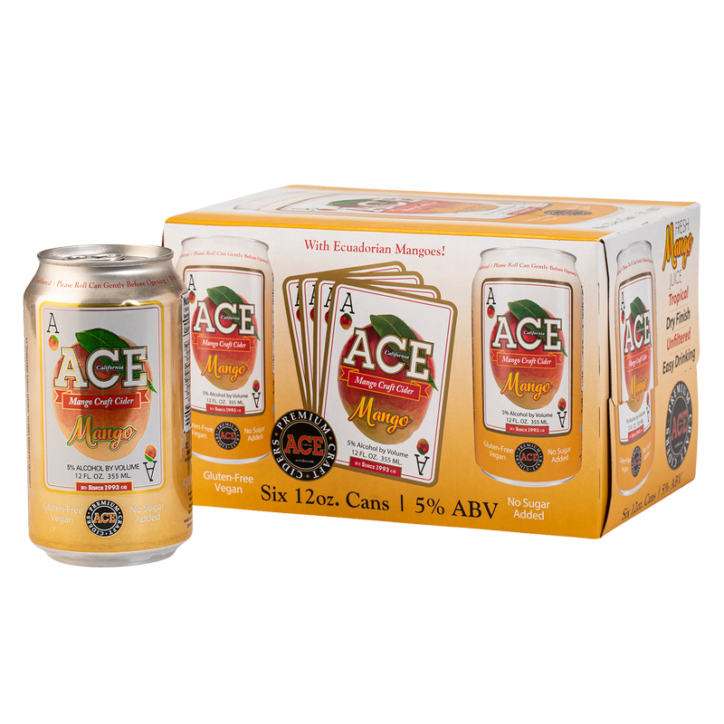 Ace Cider Mango 6pk 12oz 5% abv