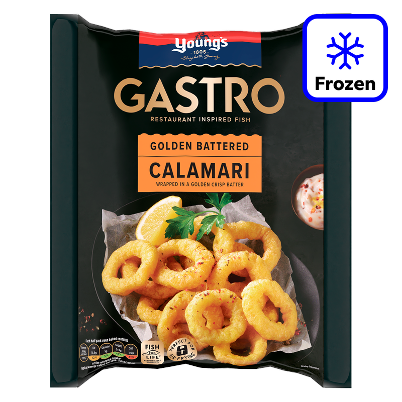 Young's Gastro Battered Calamari, 250g