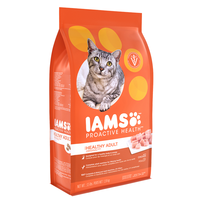 Iams Proactive Health Chicken Healthy Adult Dry Cat Food 7lb