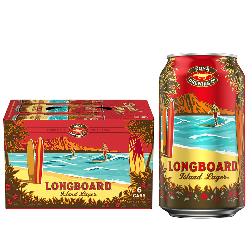 Kona Longboard Island Lager 6pk 12oz Can