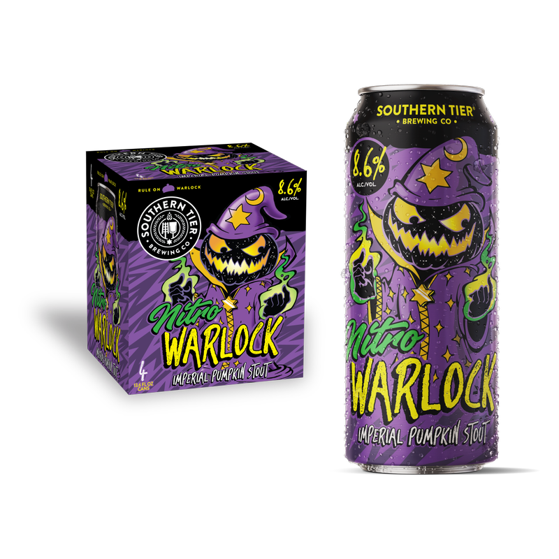 Southern Tier Nitro Warlock Imperial Pumpkin Stout, paquete de 4, latas de 13.6 oz
