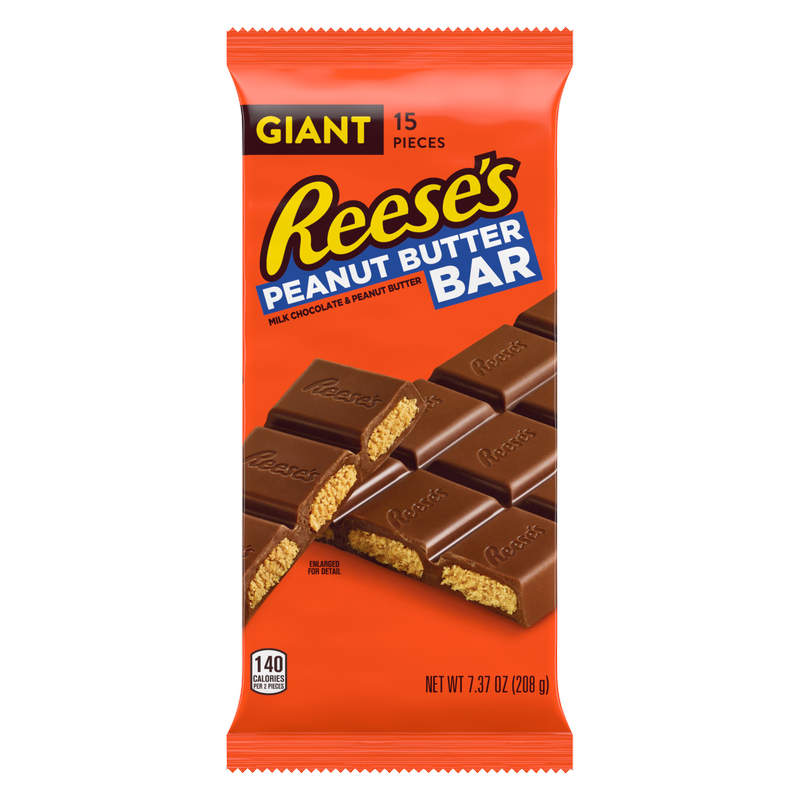 Reese's Giant Milk Chocolate & Peanut Butter Bar, 208g