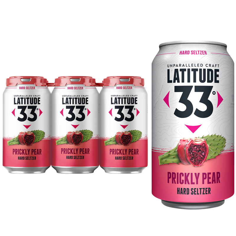 Latitude 33 Prickly Pear Hard Seltzer 6pk 12oz Can 5.0%