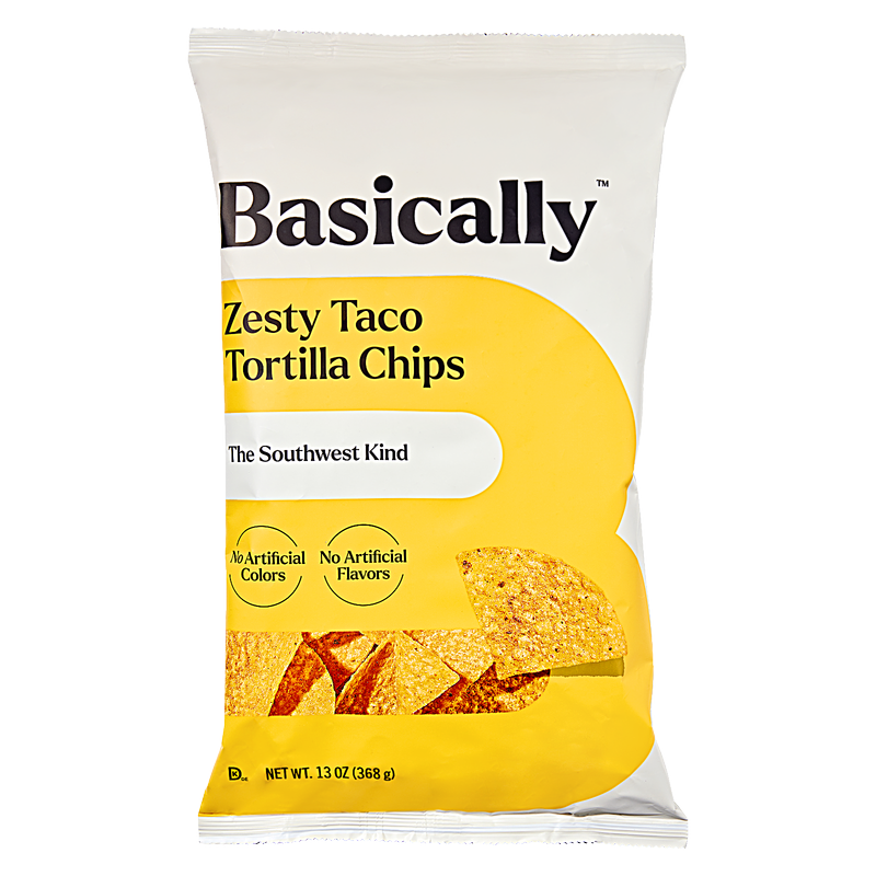 Basically Party Size Zesty Taco Tortilla Chips 13oz