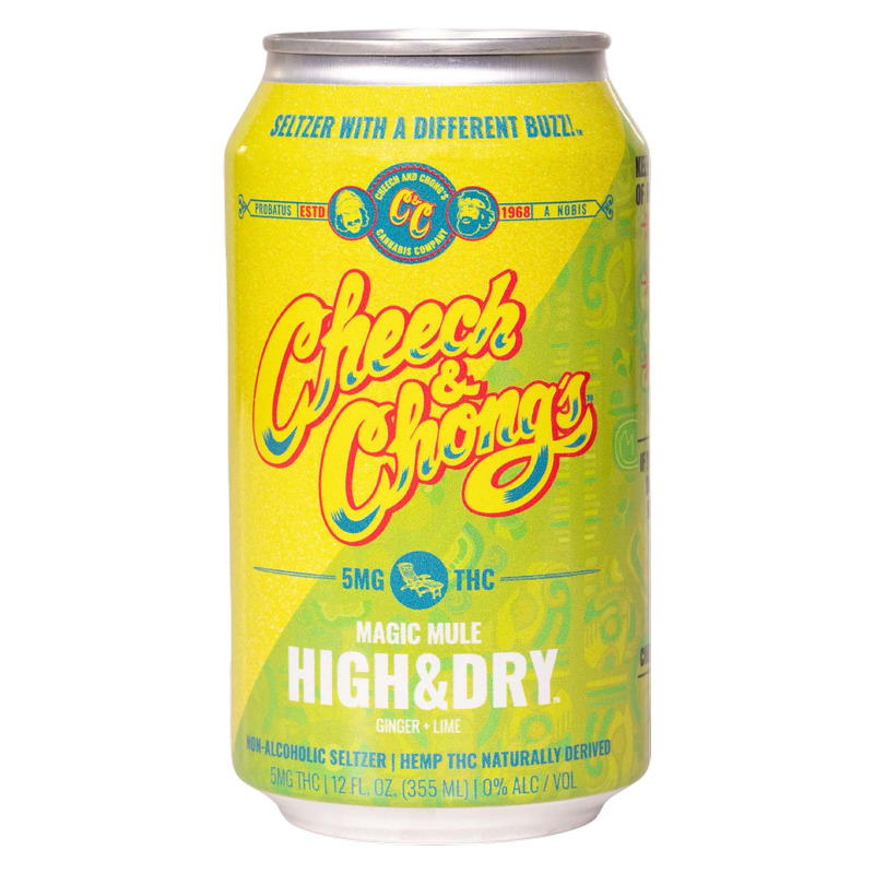 Cheech & Chong's 5mg THC High & Dry Magic Mule Seltzer 12oz Can