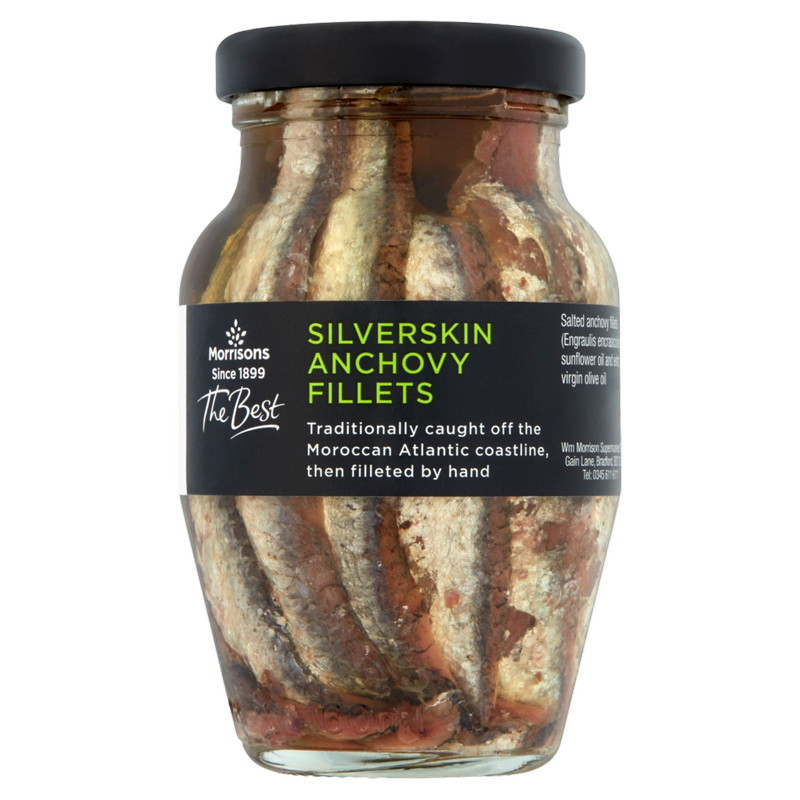 Morrisons The Best Silverskin Anchovy Fillets, 155g
