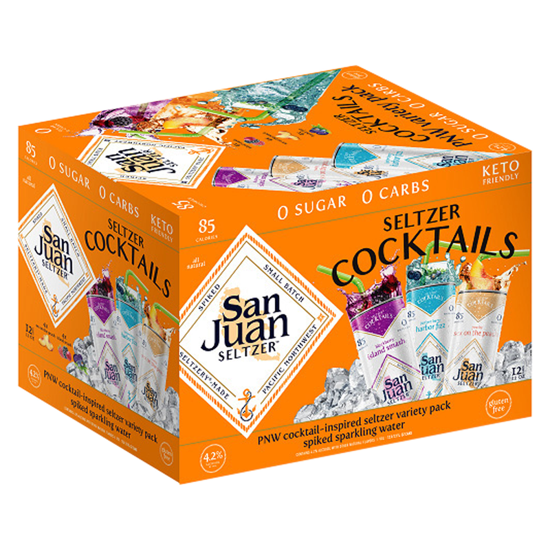 San Juan Spiked Seltzer Cocktail Variety Pack 12pk 12oz can 4.2% ABV