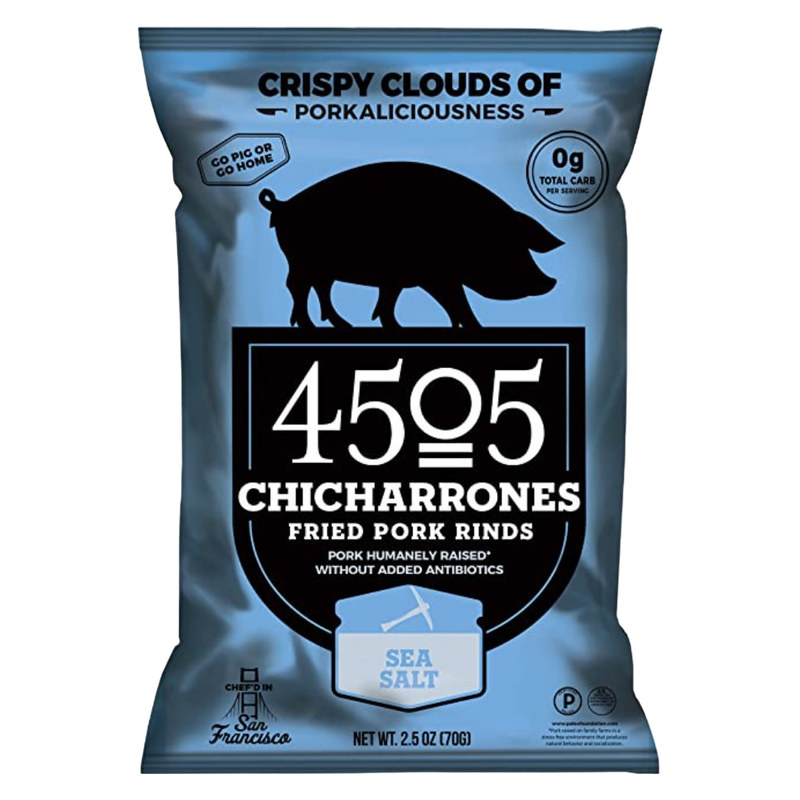 4505 Chicharrones Sea Salt Fried Pork Rinds 2.5oz