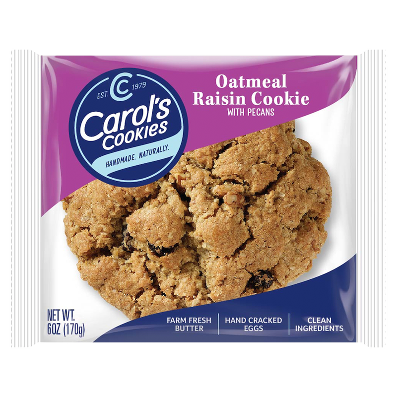 Carol's Cookies Oatmeal Raisin with Pecans 6oz