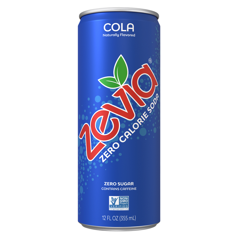 Zevia Soda 12OZ Sleek - Cola